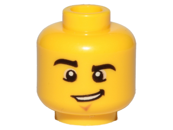 LEGO Minifig Head crooked smile yellow (857) S09