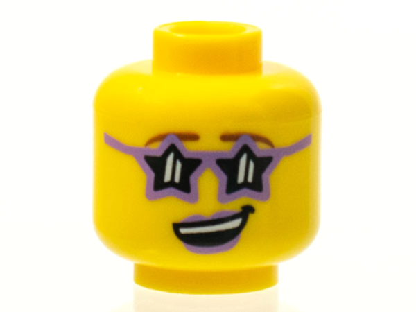 LEGO Minifig Kopf Disco Diva S07