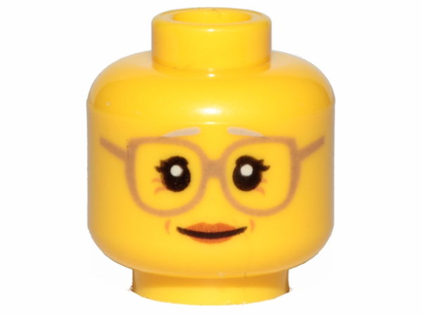 LEGO Minifig Kopf weiblich Brille S07