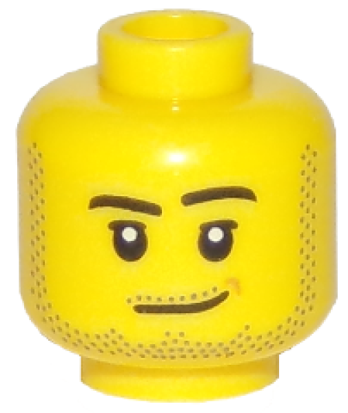LEGO Minifig Kopf mit Stoppeln (1966) S09