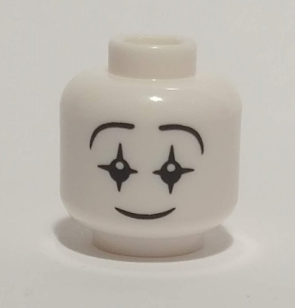 LEGO Minifig Kopf Lächeln-Gesicht-Mime S06