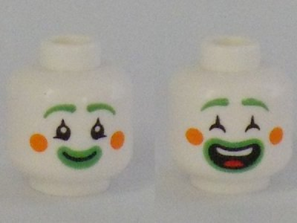 LEGO Minifig Head Citrus the Clown S07