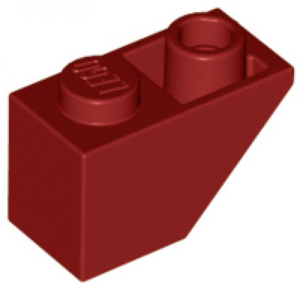 LEGO Schrägstein Invers 1x2 dunkel rot (3665) SLM