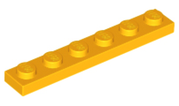 LEGO Platte 1x6 zart orange (3666) PL