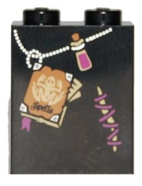 LEGO Legs assembly 2x2x2 witch black (8020) S12