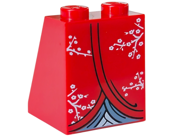 LEGO Legs assembly red 2x2x2 Kimono (3678) S11