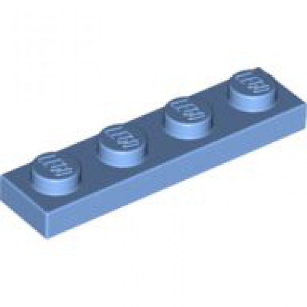 LEGO Plate 1x4 mediukm blue (3710) PL