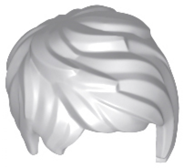 LEGO Hair female short tousled light gray (37823) T08