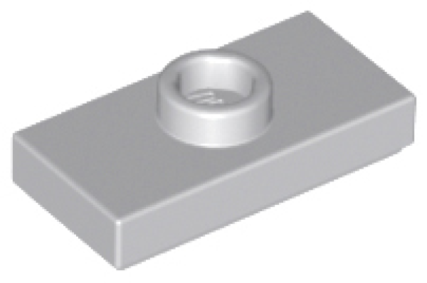 LEGO tile jumper 1x2 light gray (3794)