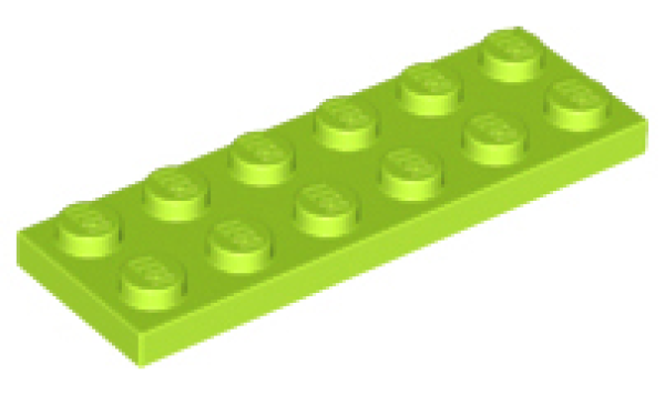 LEGO Platte 2x6 hell-grün (3795) PL