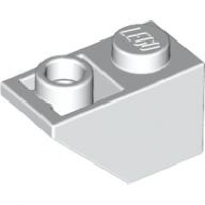 LEGO Schrägstein Invers 1x2 weiss (3665) SLM