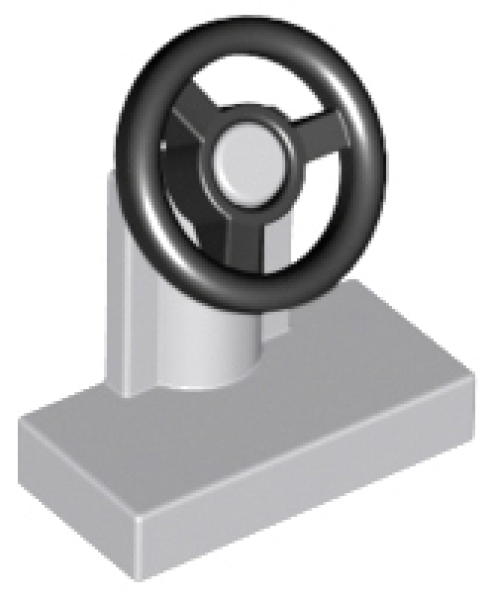 LEGO Auto Lenkrad hellgrau (3829c01) A05