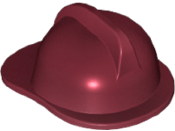 LEGO Minifig Helm dunkel-rot (3834) T05