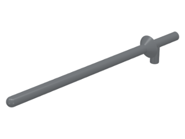 LEGO Waffenlanze dunkel grau (3849) T12