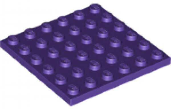 LEGO Platte 6x6 dunkel lila (3958) PL