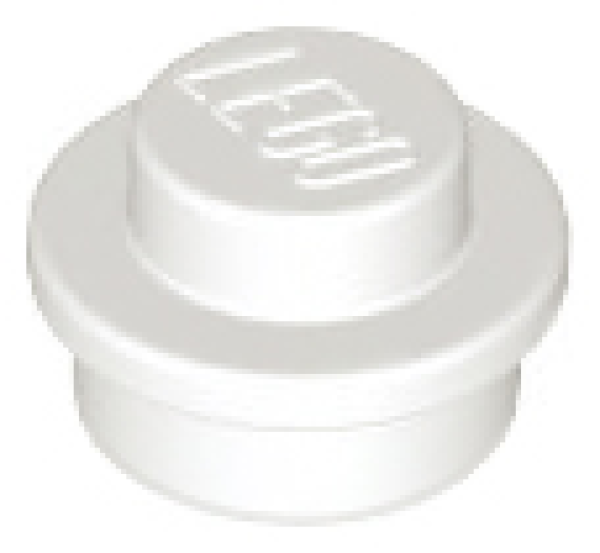LEGO Platte rund 1x1 weiss (4073)