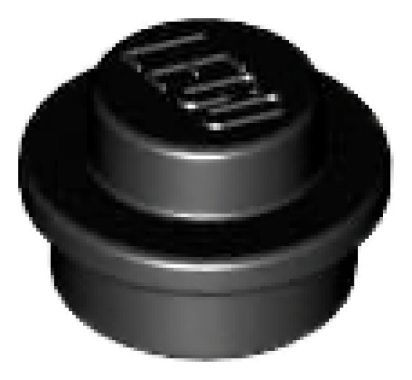 LEGO Platte rund 1x1 schwarz (4073)