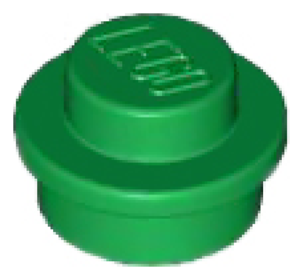 LEGO Platte rund 1x1 grün (4073)