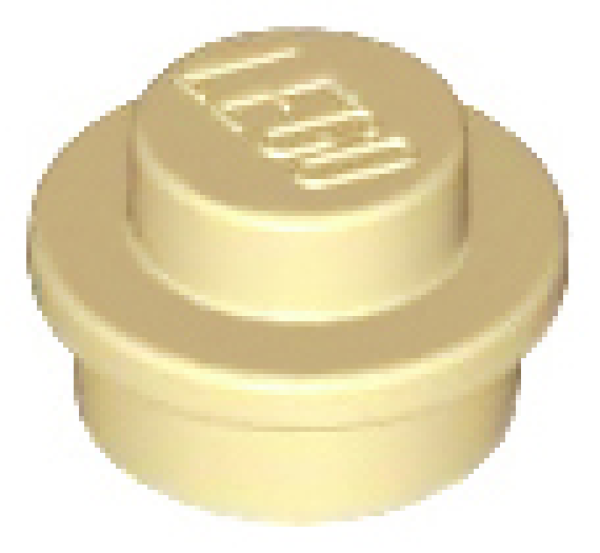 LEGO Platte rund 1x1 beige (4073)