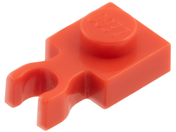 LEGO Platte mit Vertikal-clip 1x1 rot (4085) O09