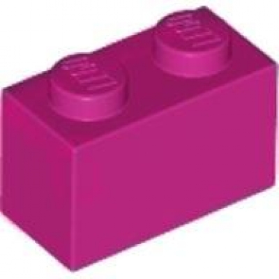 LEGO Stein 1x2 magenta (3004) BR