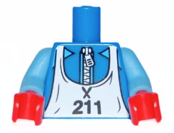 LEGO Minifig Torso Ski Anzug "211" (2647) R08