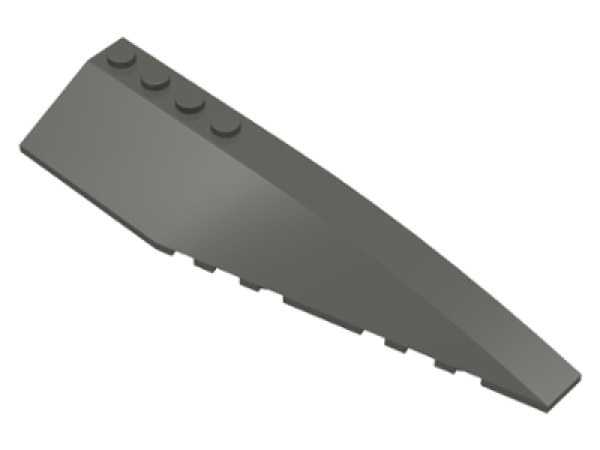 LEGO Schrägstein Flügel rechts 12x3 alt dunkelgrau (42060) ÜR
