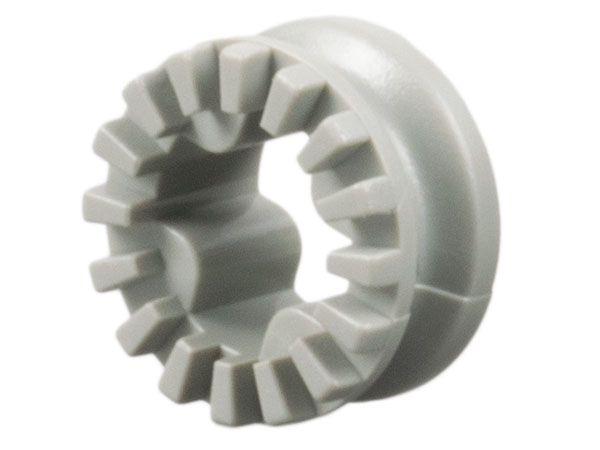 LEGO Technic Hülse 1/2 x-Form gezahnt "X" alt-hellgrau (4265) O10