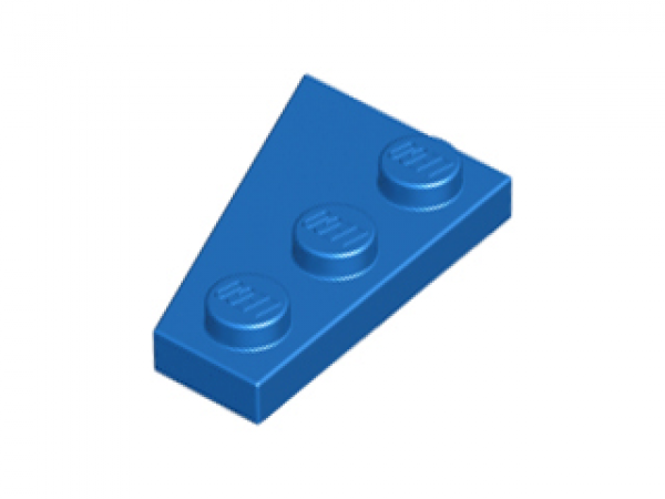 1091 # Lego Platte schräg 2x4 Dunkelblau 