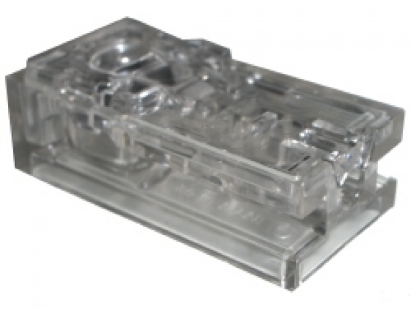 Light Brick 2x4 clear/red (54604)