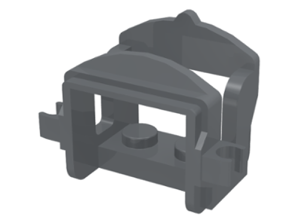 LEGO Sattel dunkelgrau (4491)