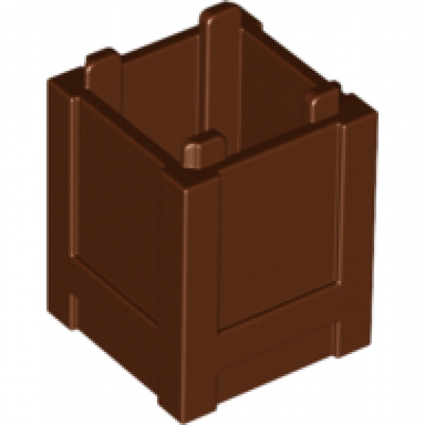 Lego 10 Stück Container in braun reddish brown Box Kasten 2x2x2 Neu Basics 