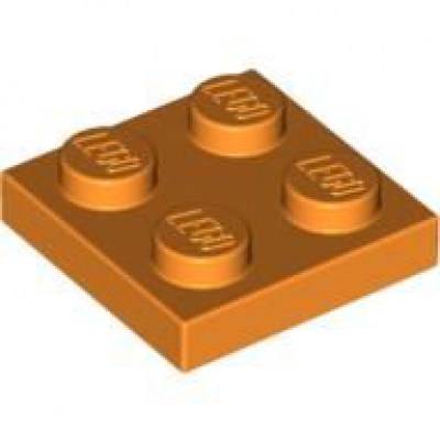 LEGO Platte 2x2 orange (3022) PL