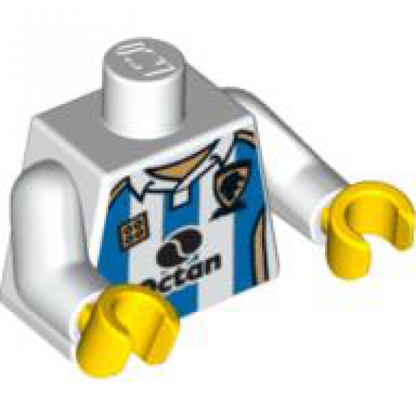 LEGO Minifig Torso blau / weiss "Spieler" (2319) R05