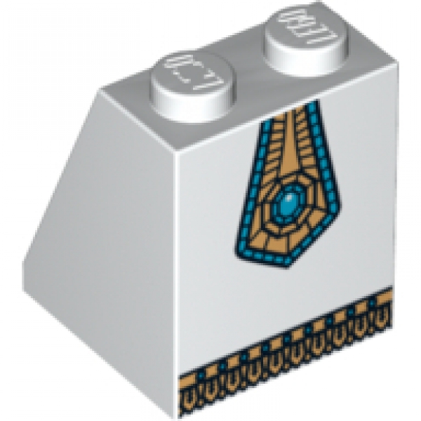 LEGO Legs assembly white 2x2x2 Egyptian Queen (3678) S11