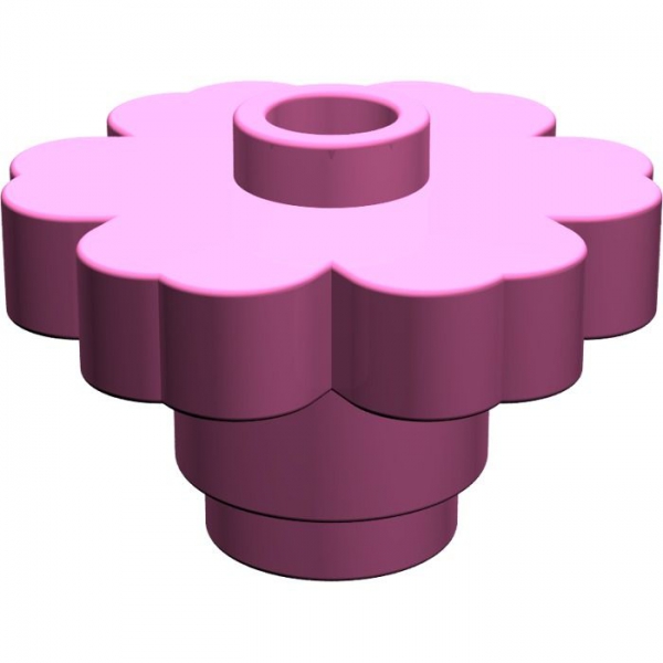 LEGO Pflanze Blüte rund 2x2 rosa (98262/4728)