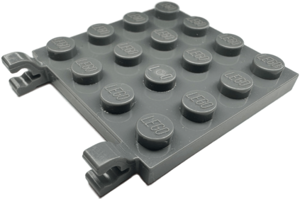 LEGO Platte modifiziert m. Scharnier 4x4 dunkel-grau (47998) F06