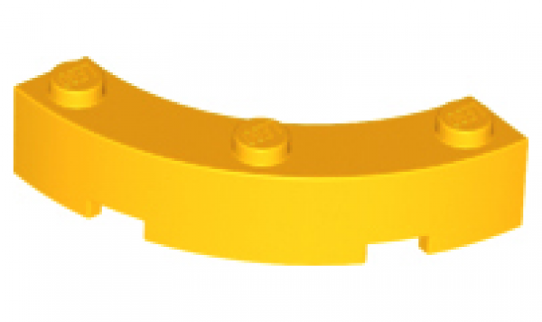 LEGO Stein gebogen 4x4 Macaroni zart orange (48092)