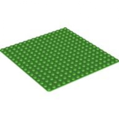 LEGO plate 16x16 bright green (91405)