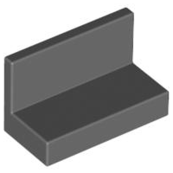 LEGO Fliese Paneele 1x2 dunkel-grau (4865) H2
