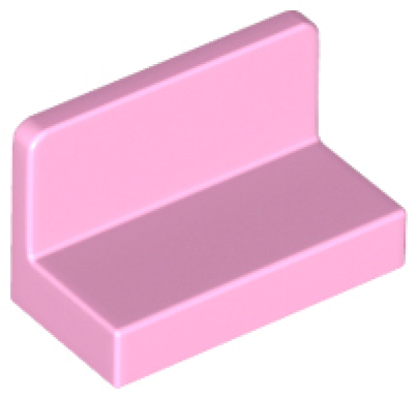 LEGO Fliese Paneele abgerundet 1x2 rosa (4865) G1