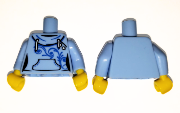 LEGO Minifig Torso blauer hoodie (543) P07
