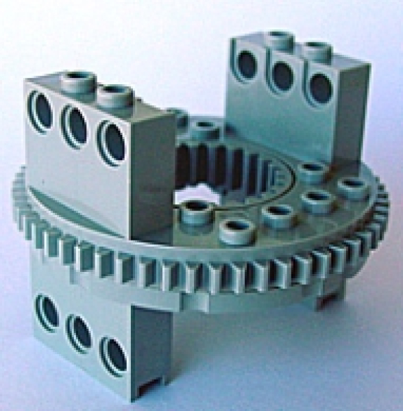 LEGO Technic Drehteller altes Hell Grau, Type 1, komplett 2856 E14
