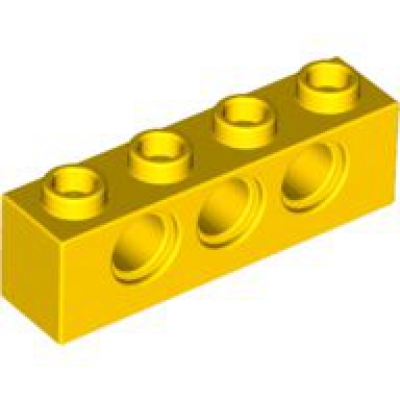 LEGO technic brick 1x4 yellow (3701) D12/E11