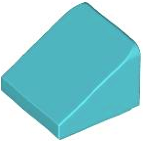 LEGO slope 1x1x2/3 medium azure  (50746/54200) AB