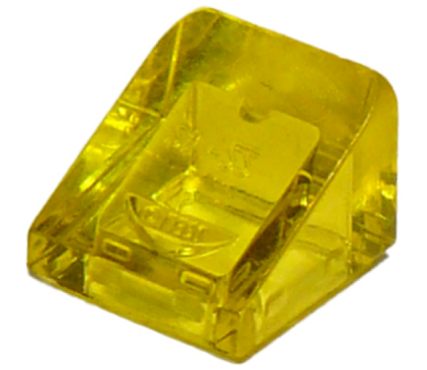 LEGO slope 1x1x2/3 trans yellow (50746)