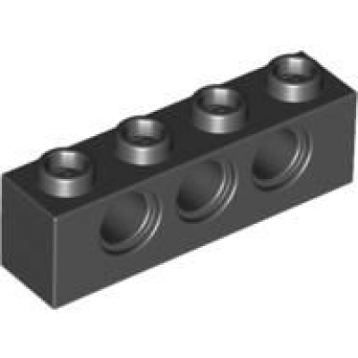 LEGO technic brick 1x4 black (3701)