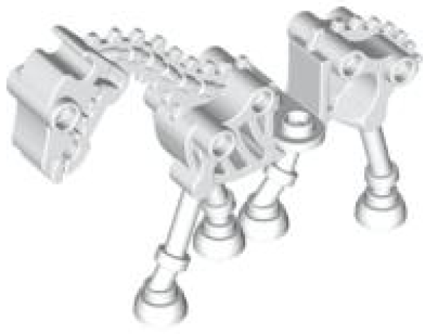 LEGO Horse white Skeletal (59228) V11