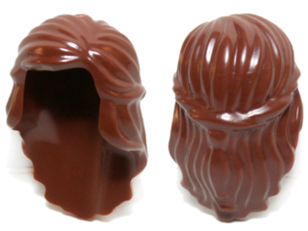 LEGO Hair female princess ponytail brown (59363) T8
