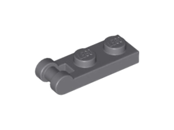 LEGO Platte 1x2 mit Querhantel dunkelgrau (60478) O07